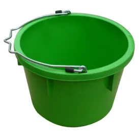 Master Rancher MR8QP/UB-LIMEGRN 8-Quart Lime Green Poly Resin Farm & Ranch Utility Bucket Pail - Quantity of 8
