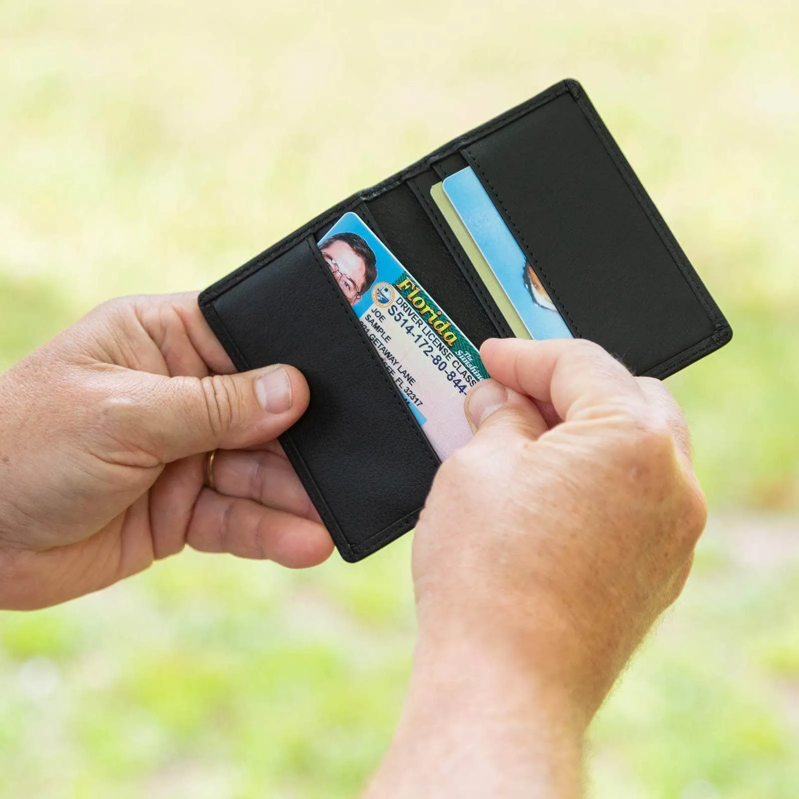 Mens 6 Slot Bifold Card Wallet