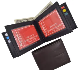 Men's Genuine Lamb Leather Multi Pocket Wallet 1852