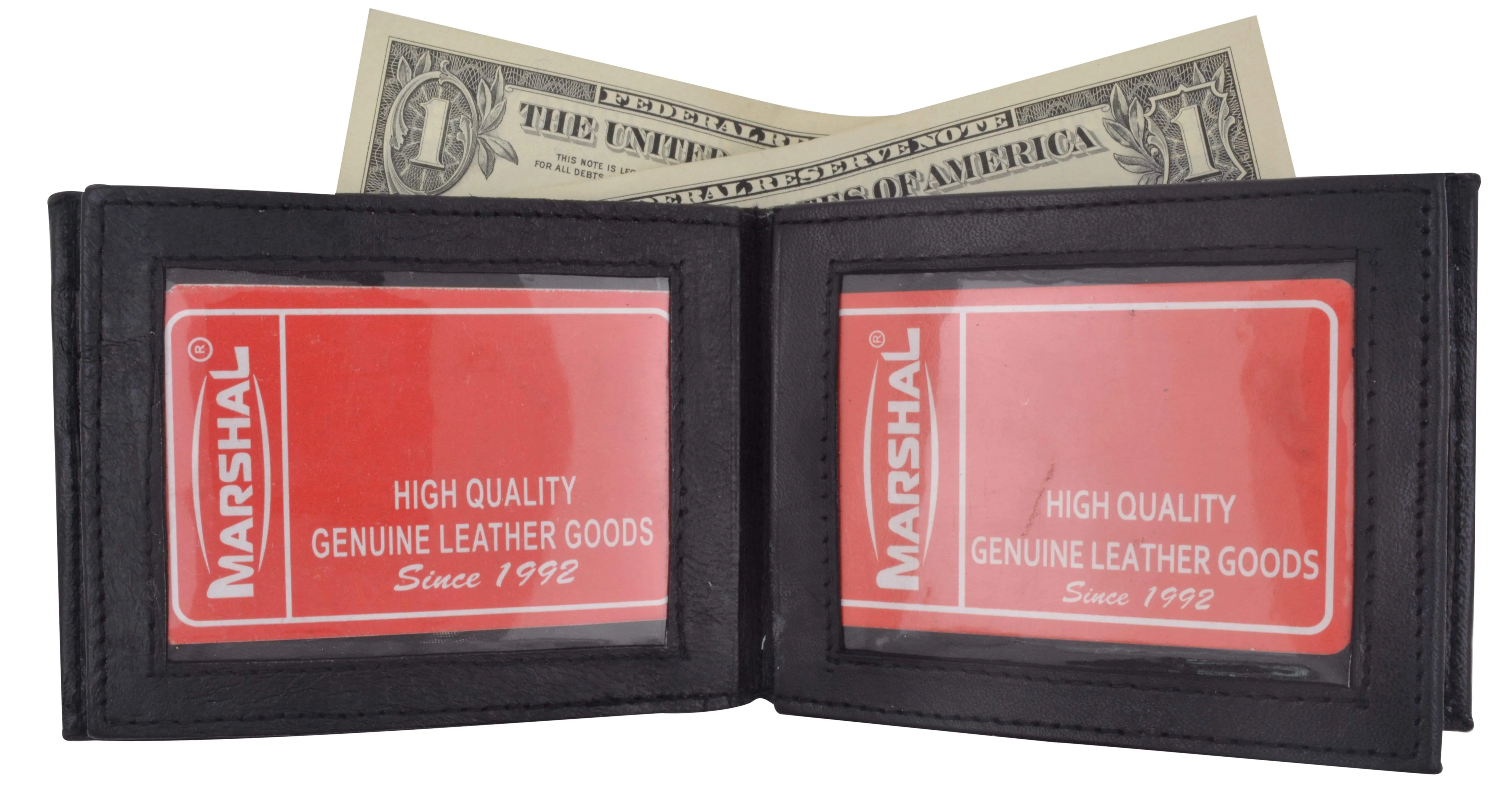 Men's Genuine Lamb Leather Multi Pocket Wallet 1852