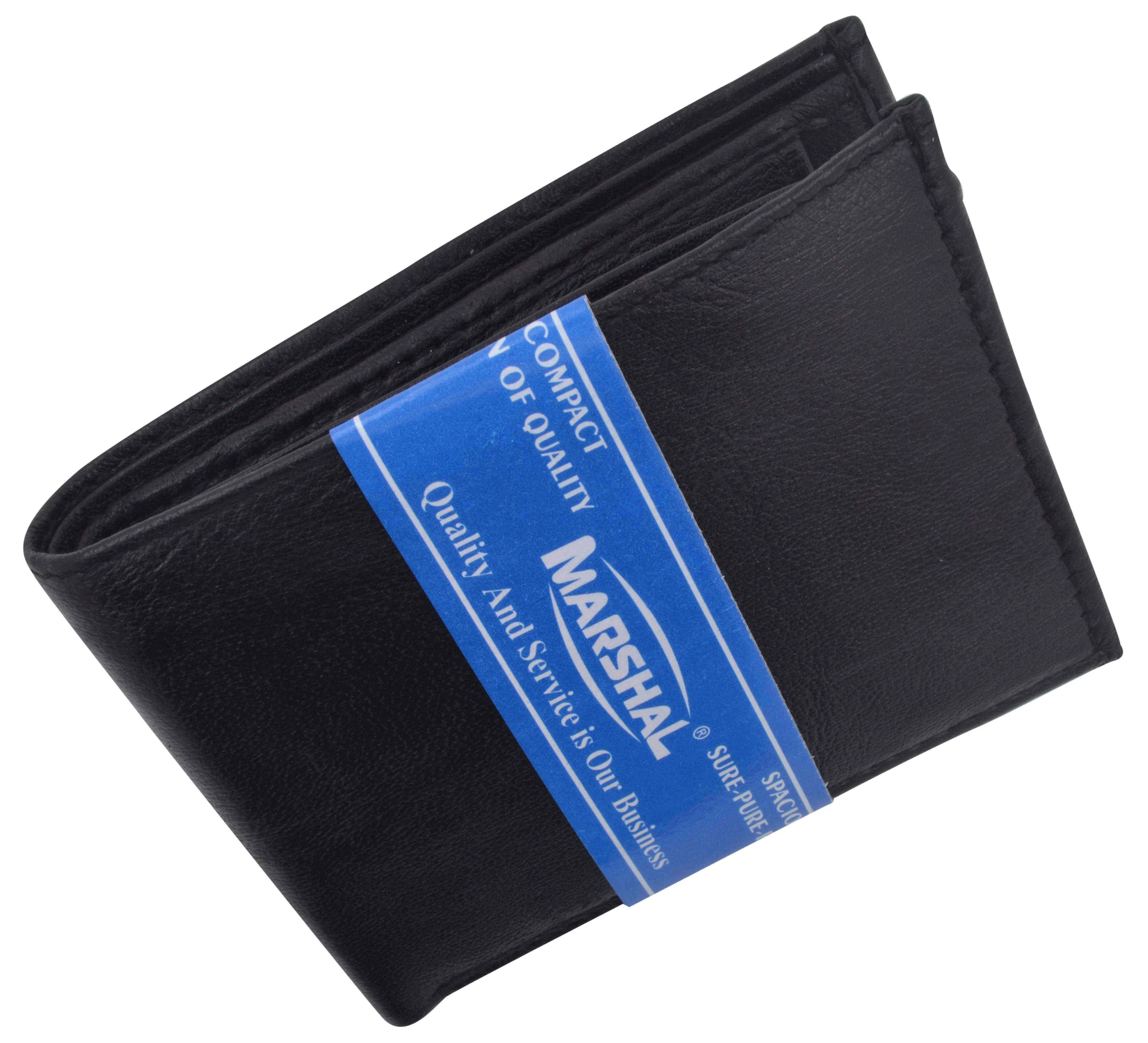 Mens Leather Change Pocket Bifold Wallet 1150