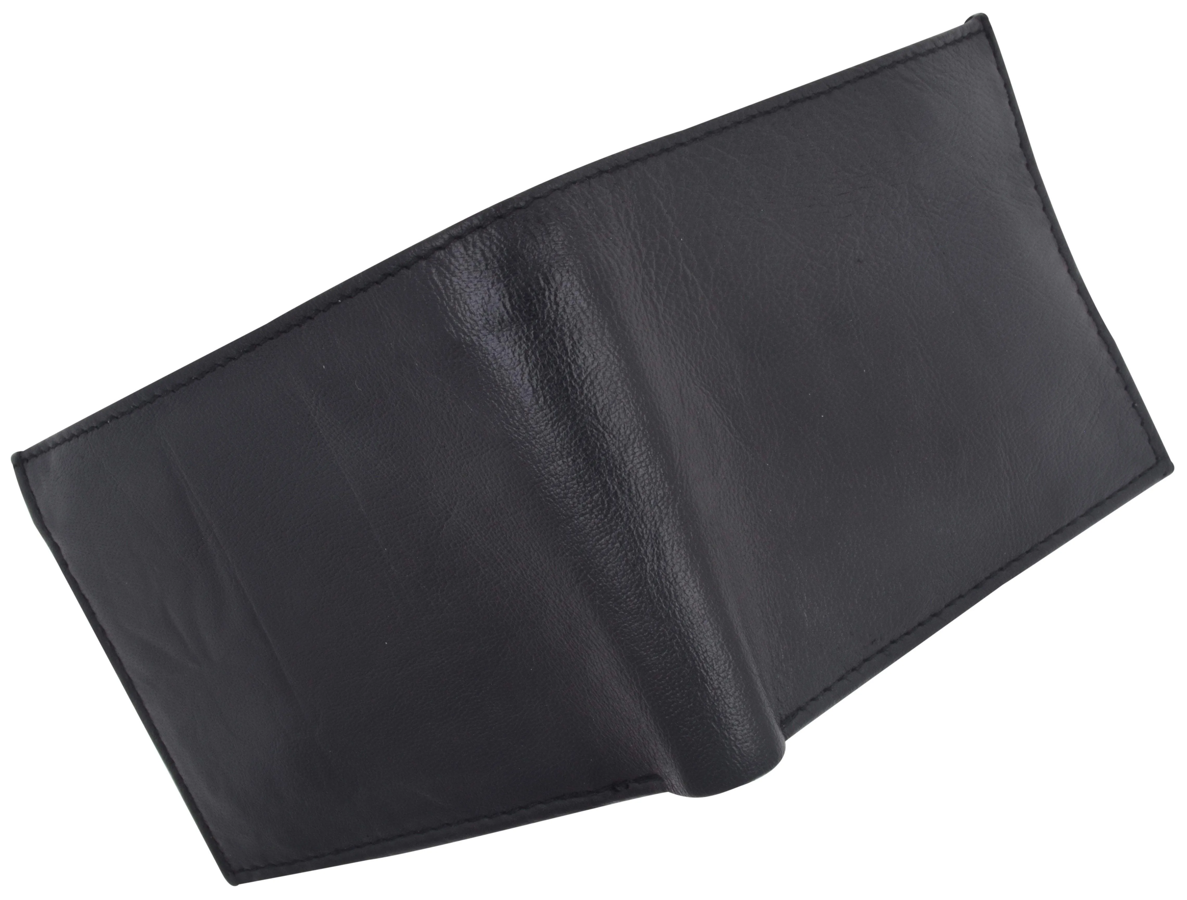 Mens Leather Change Pocket Bifold Wallet 1150