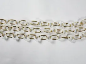 Milky White Triangular Acrylic Chains
