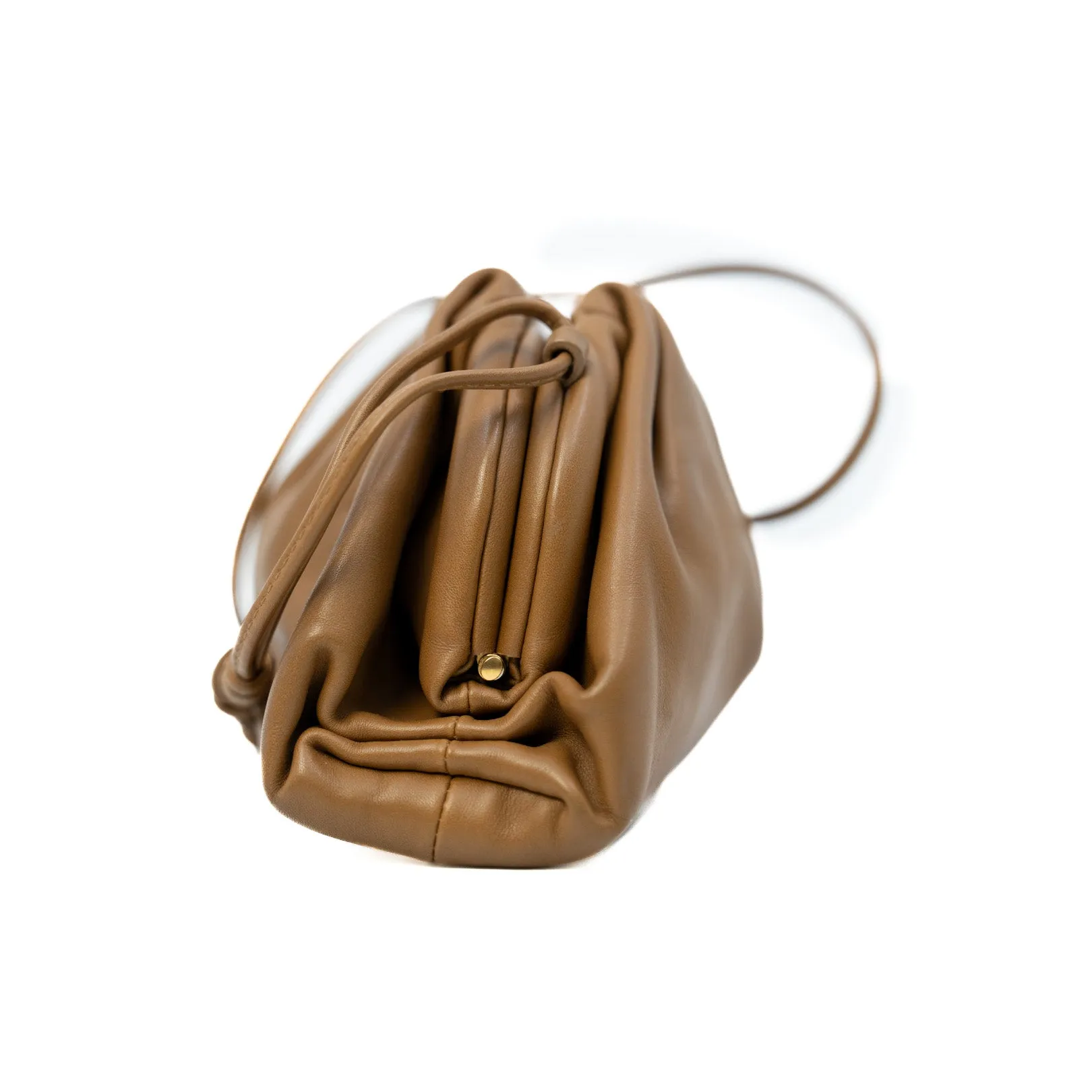 Mini Pouch Calfskin Caramel GHW
