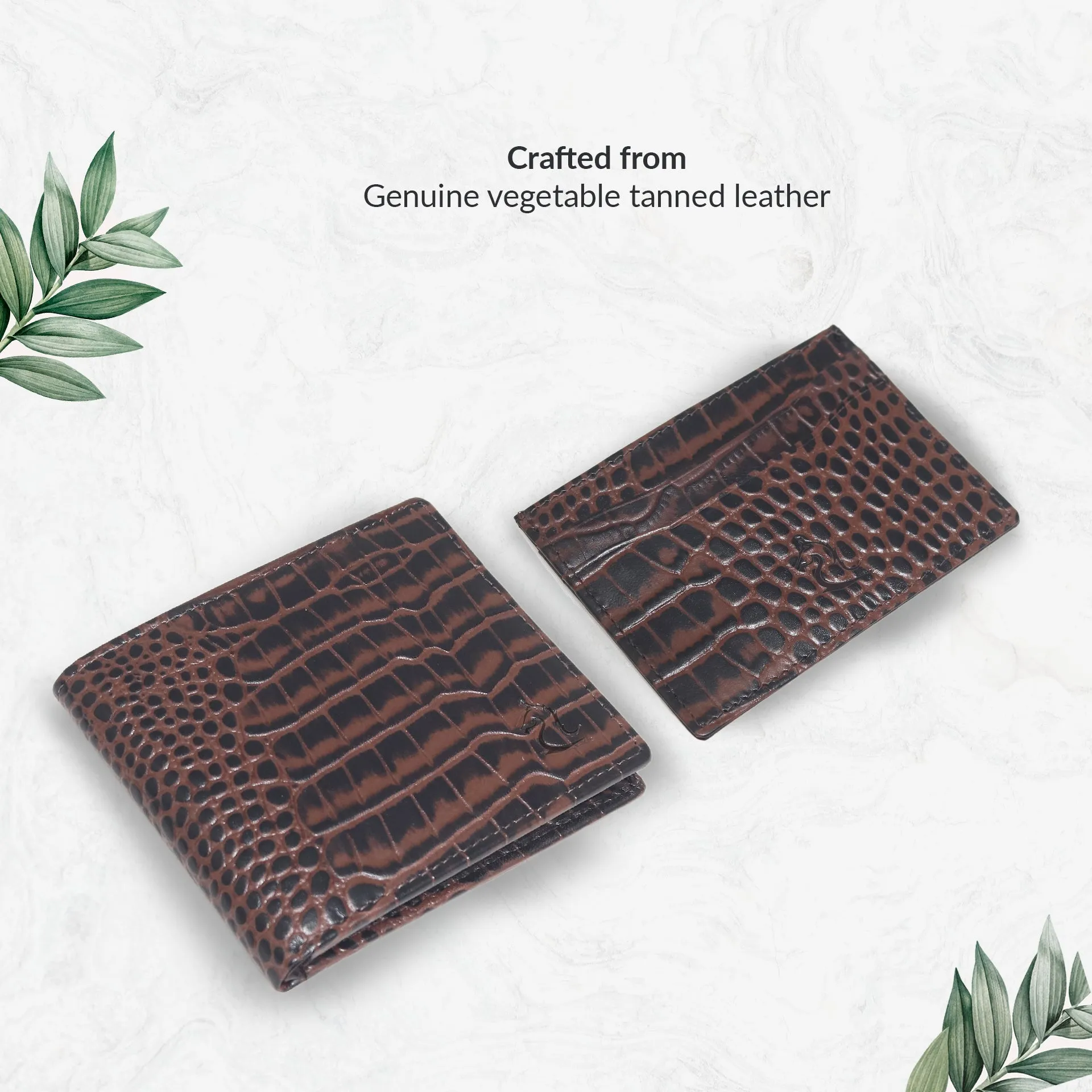Navy 10148 Wallet & 10119 Cardholder Combo for Men