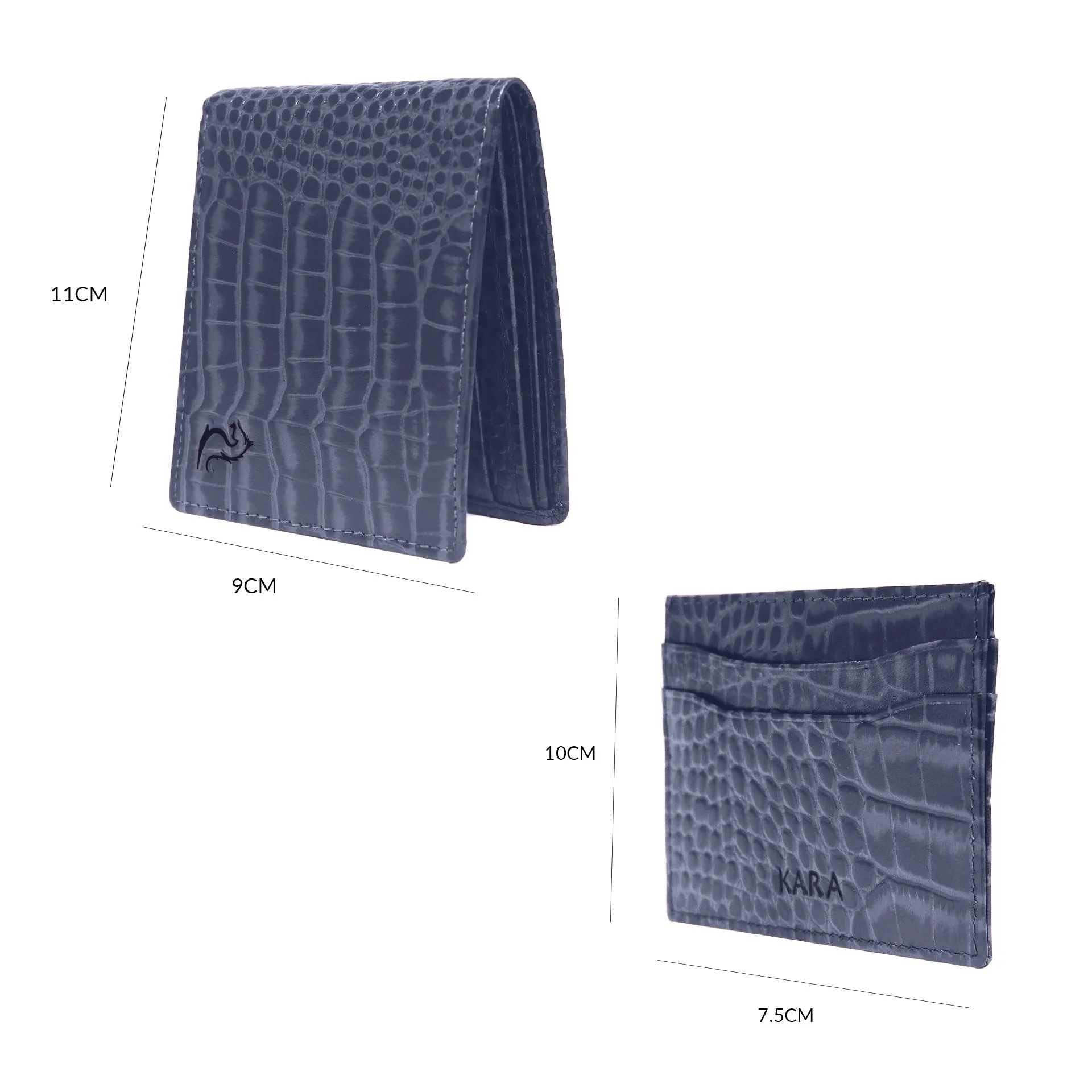 Navy 10148 Wallet & 10119 Cardholder Combo for Men