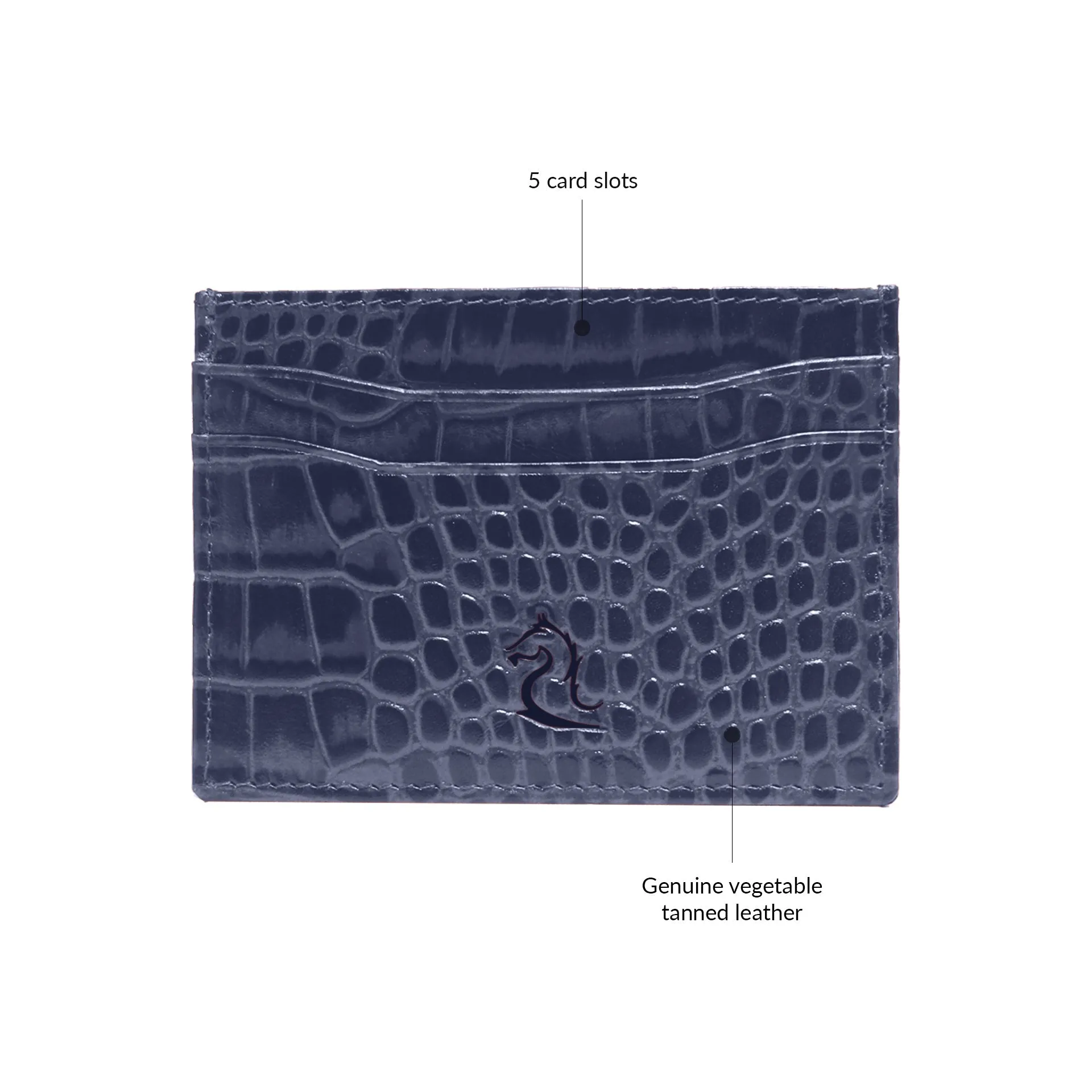 Navy 10148 Wallet & 10119 Cardholder Combo for Men