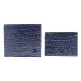 Navy 10148 Wallet & 10119 Cardholder Combo for Men