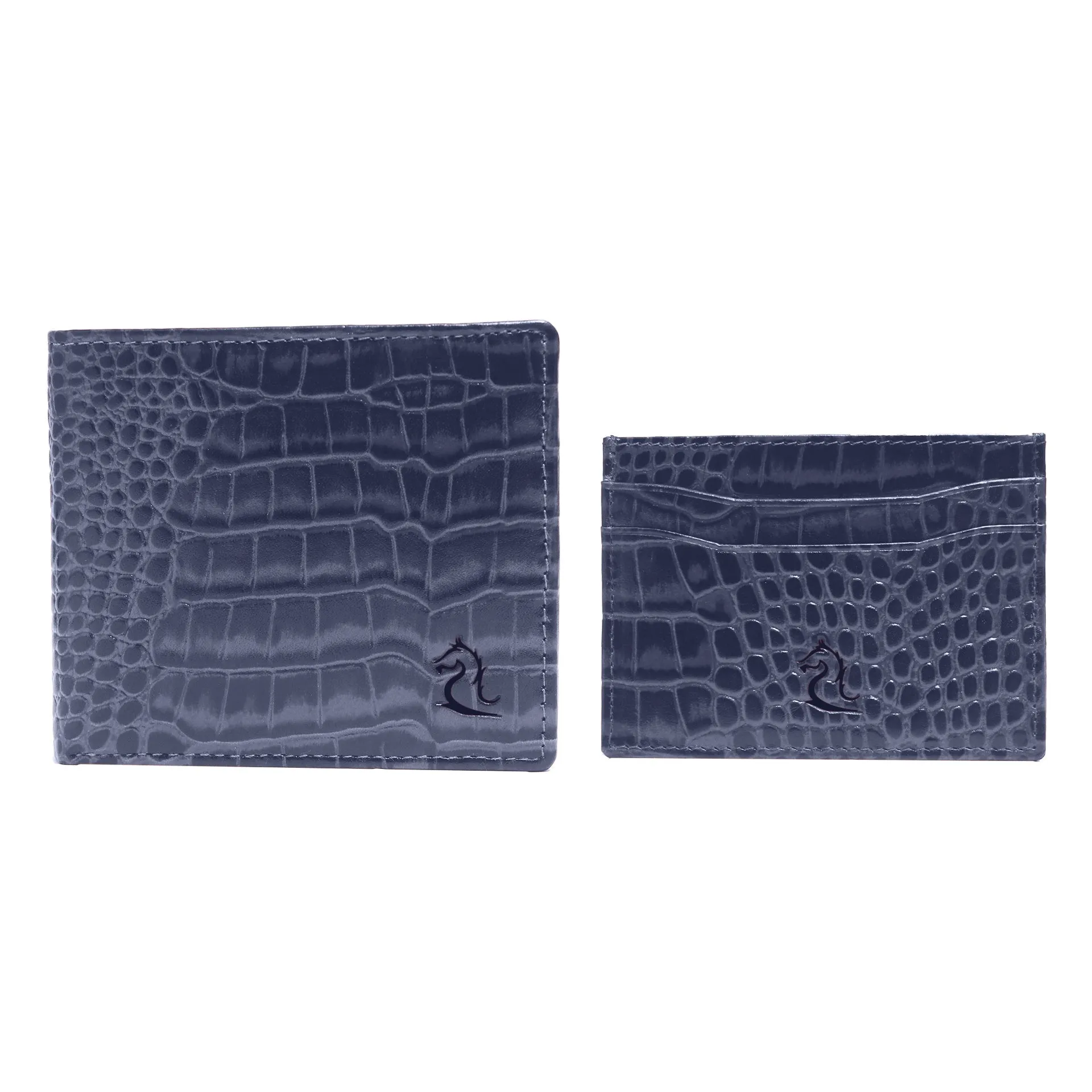 Navy 10148 Wallet & 10119 Cardholder Combo for Men