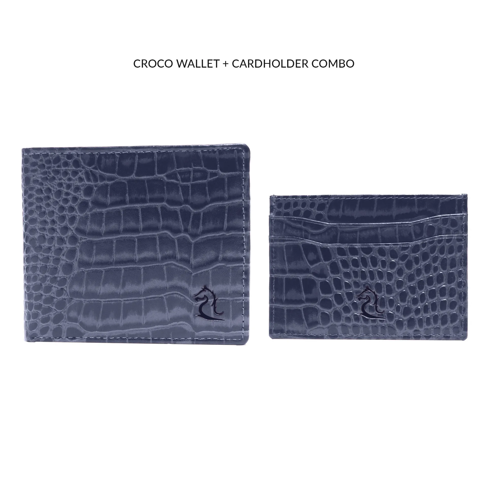Navy 10148 Wallet & 10119 Cardholder Combo for Men