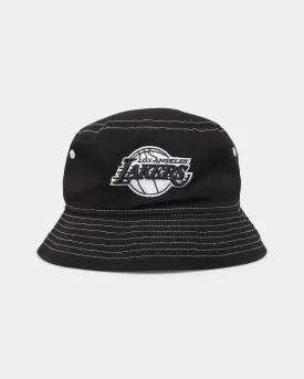 New Era Los Angeles Lakers 'Black/White Contrast' Bucket Hat Black