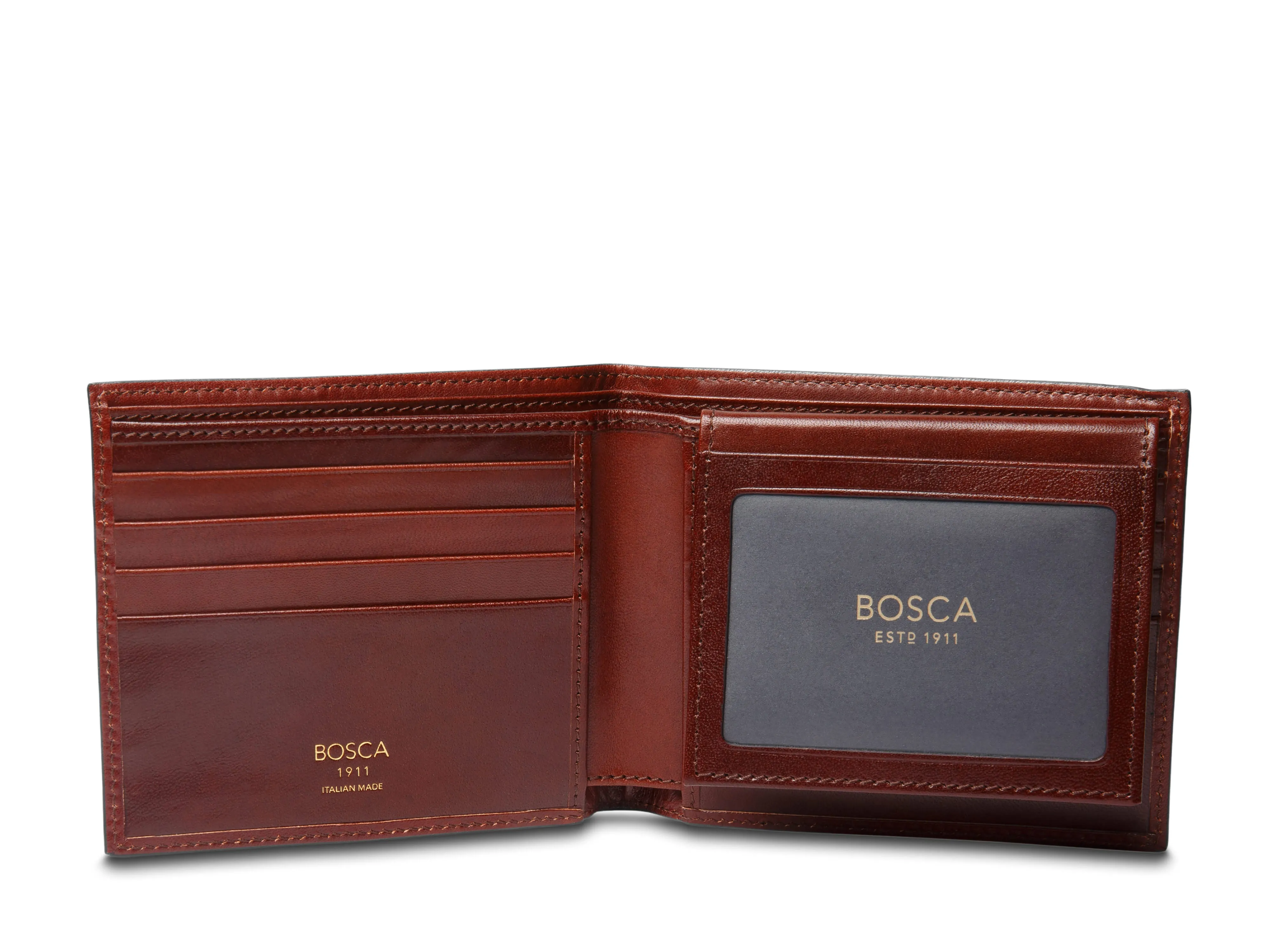 Old Leather Italia Euro Credit Wallet w/I.D. Passcase - RFID