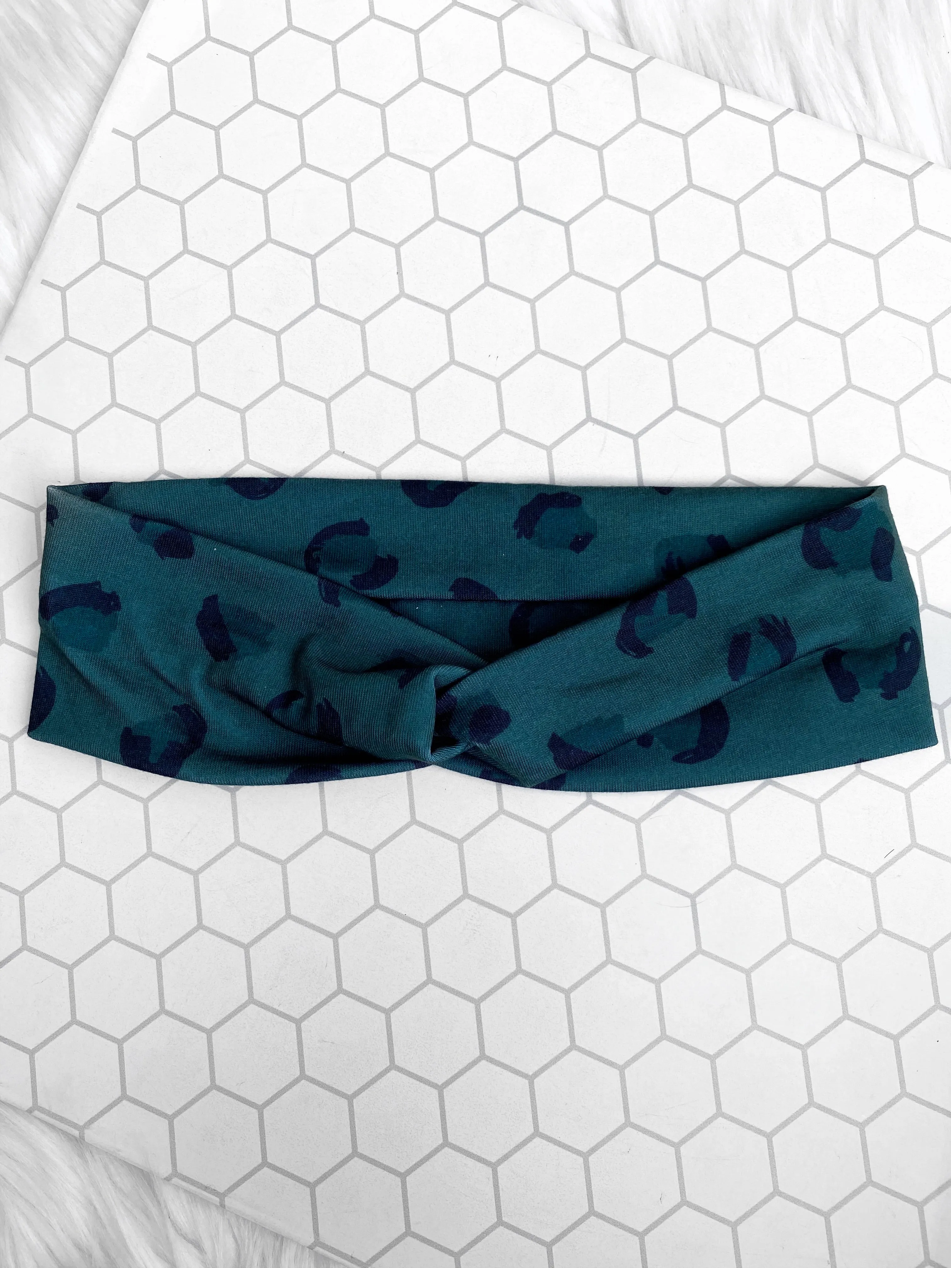 Olive You Cheetah Knotties Headband