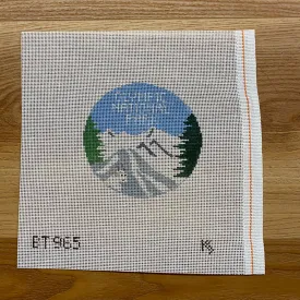 Olympic National Park Round Canvas