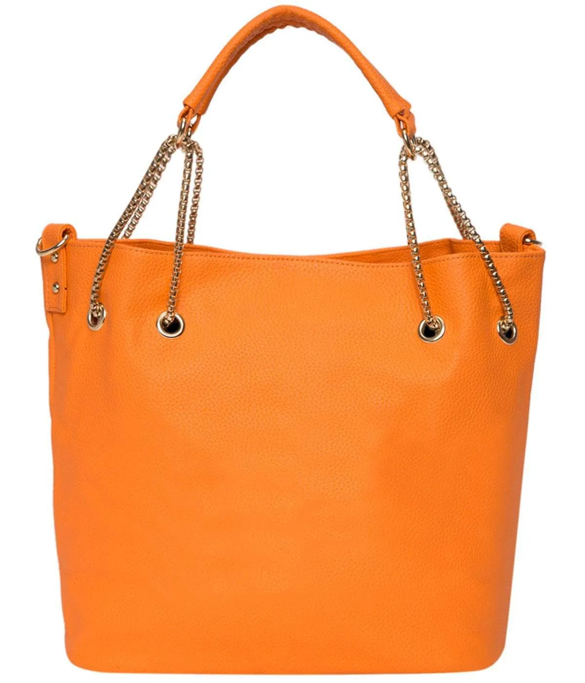 Orange Chain Tote Bag