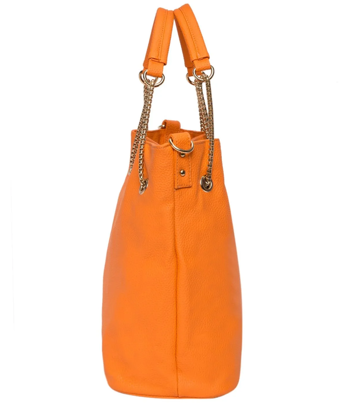 Orange Chain Tote Bag