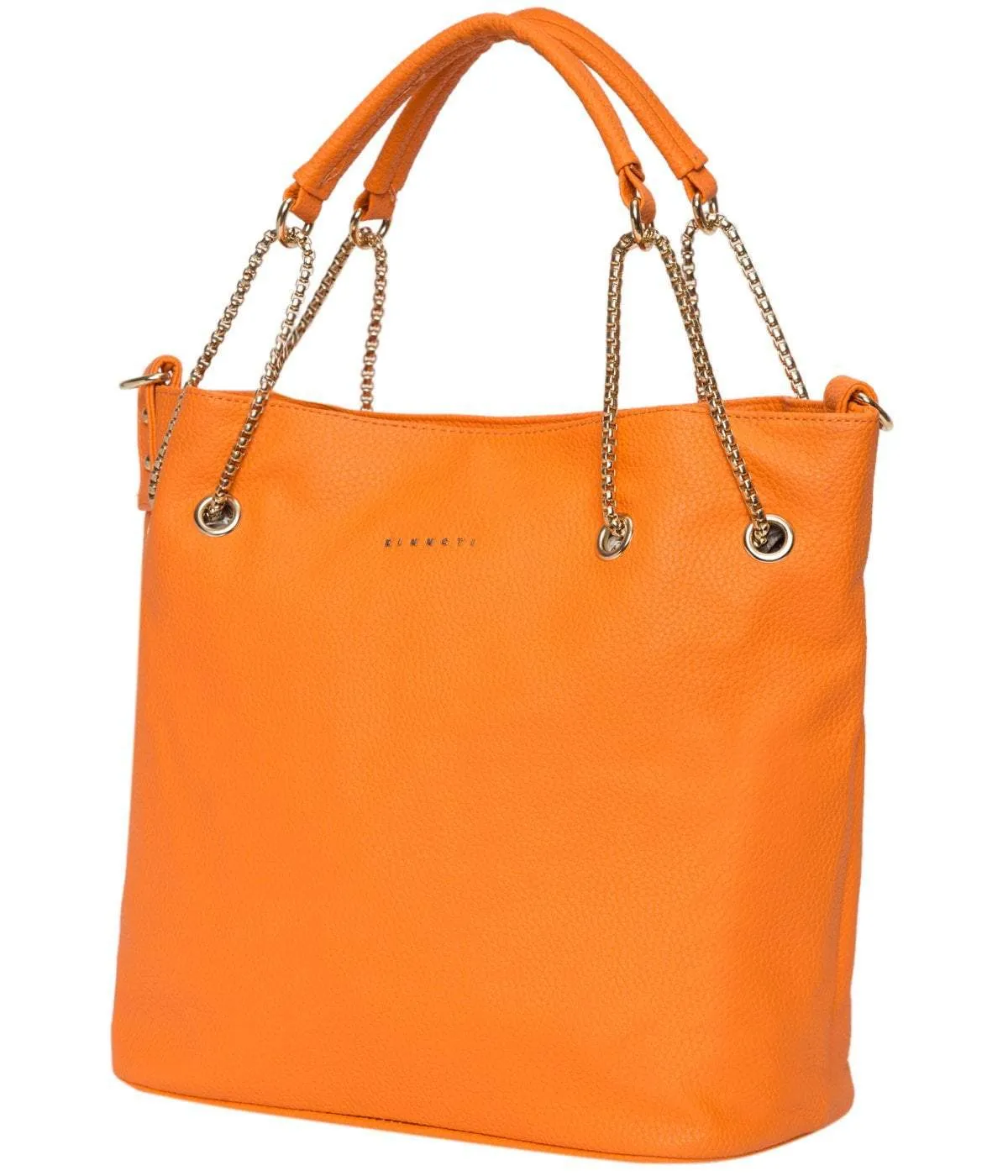Orange Chain Tote Bag