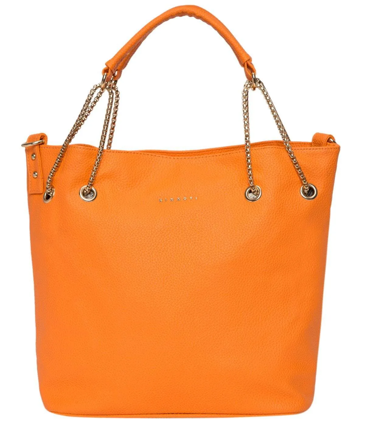Orange Chain Tote Bag