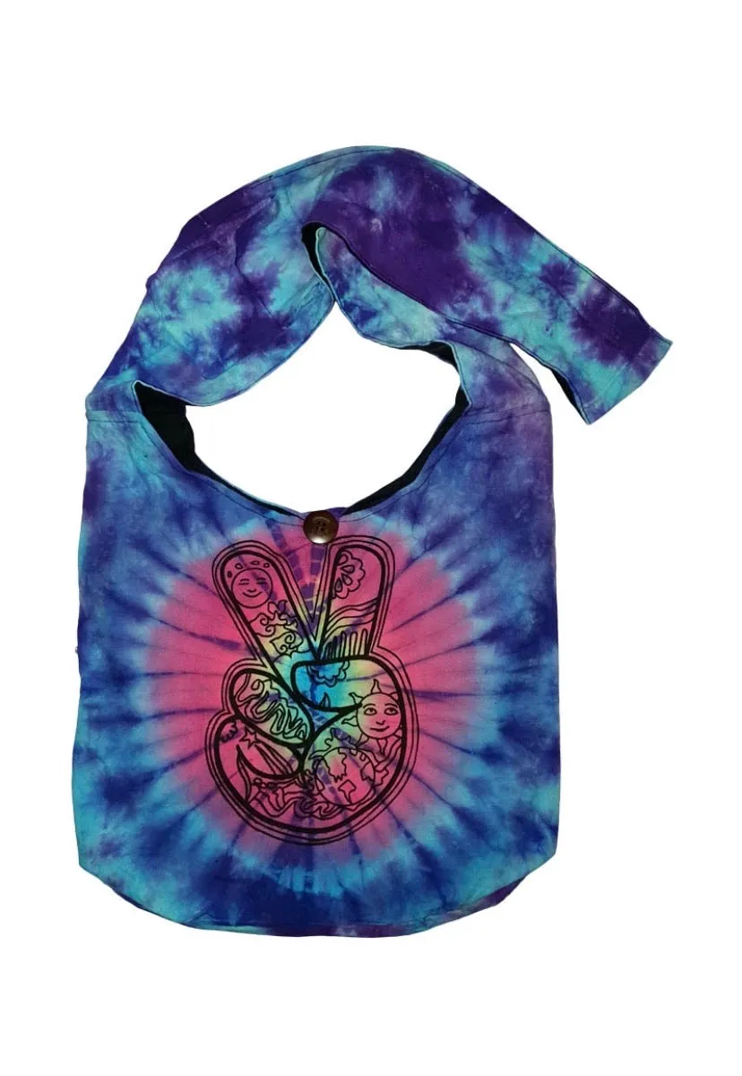 Peace handbags (tiedye)