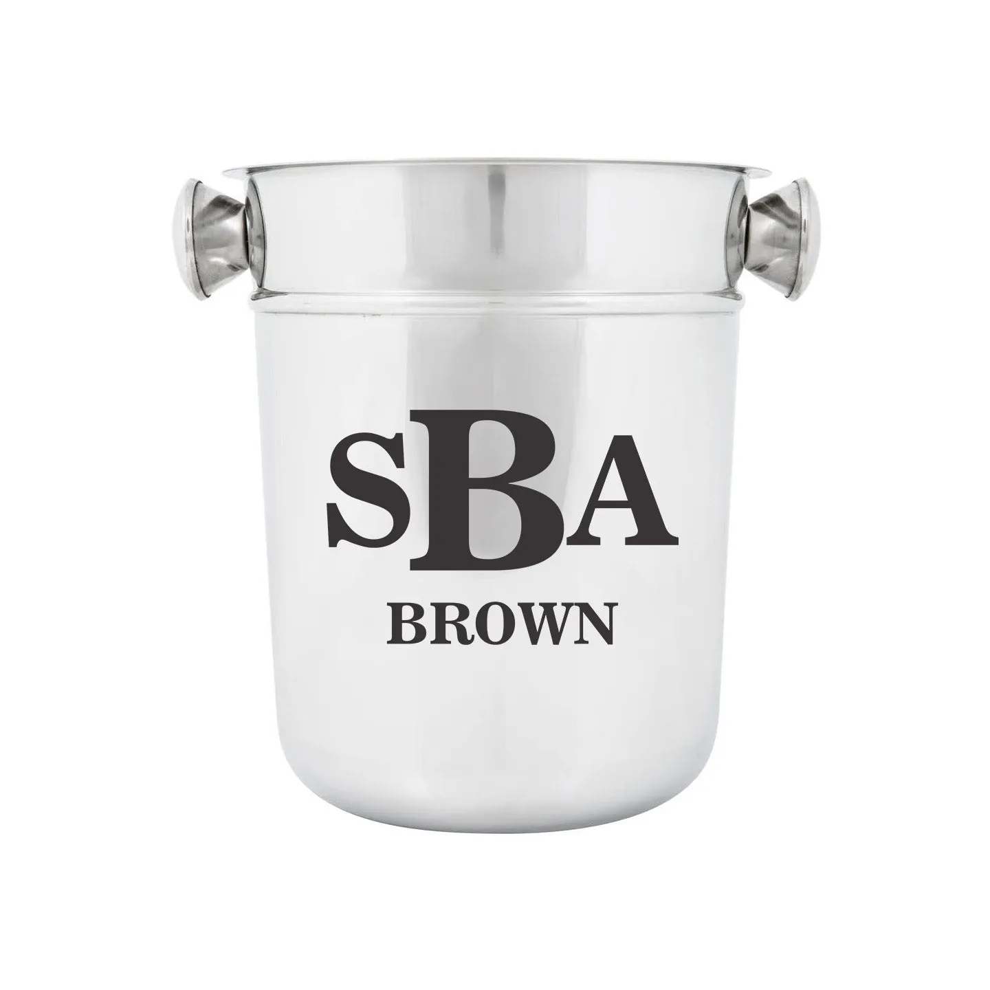 Personalized Ice Bucket - Initials With Last Name