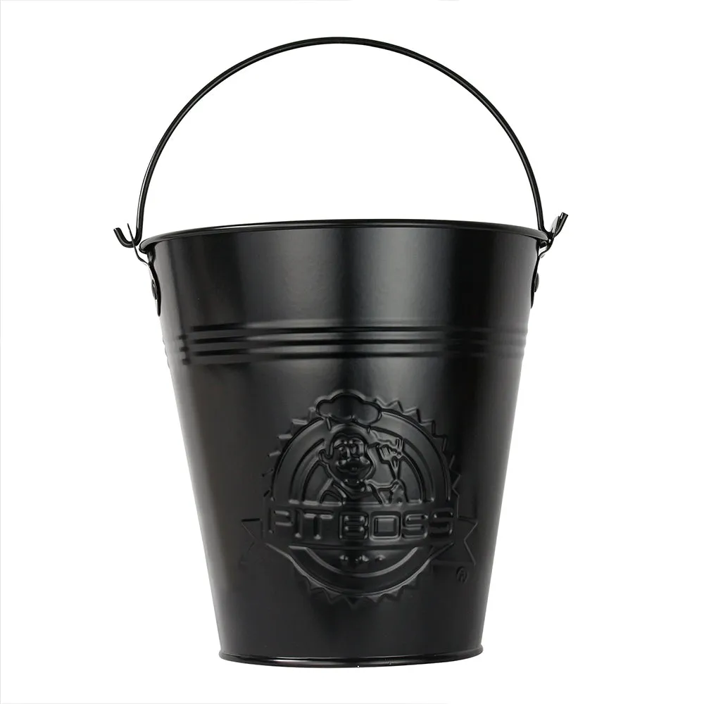 Pit Boss Stainless Steel Grease Catch Bucket With Handle Dishwasher Safe Black