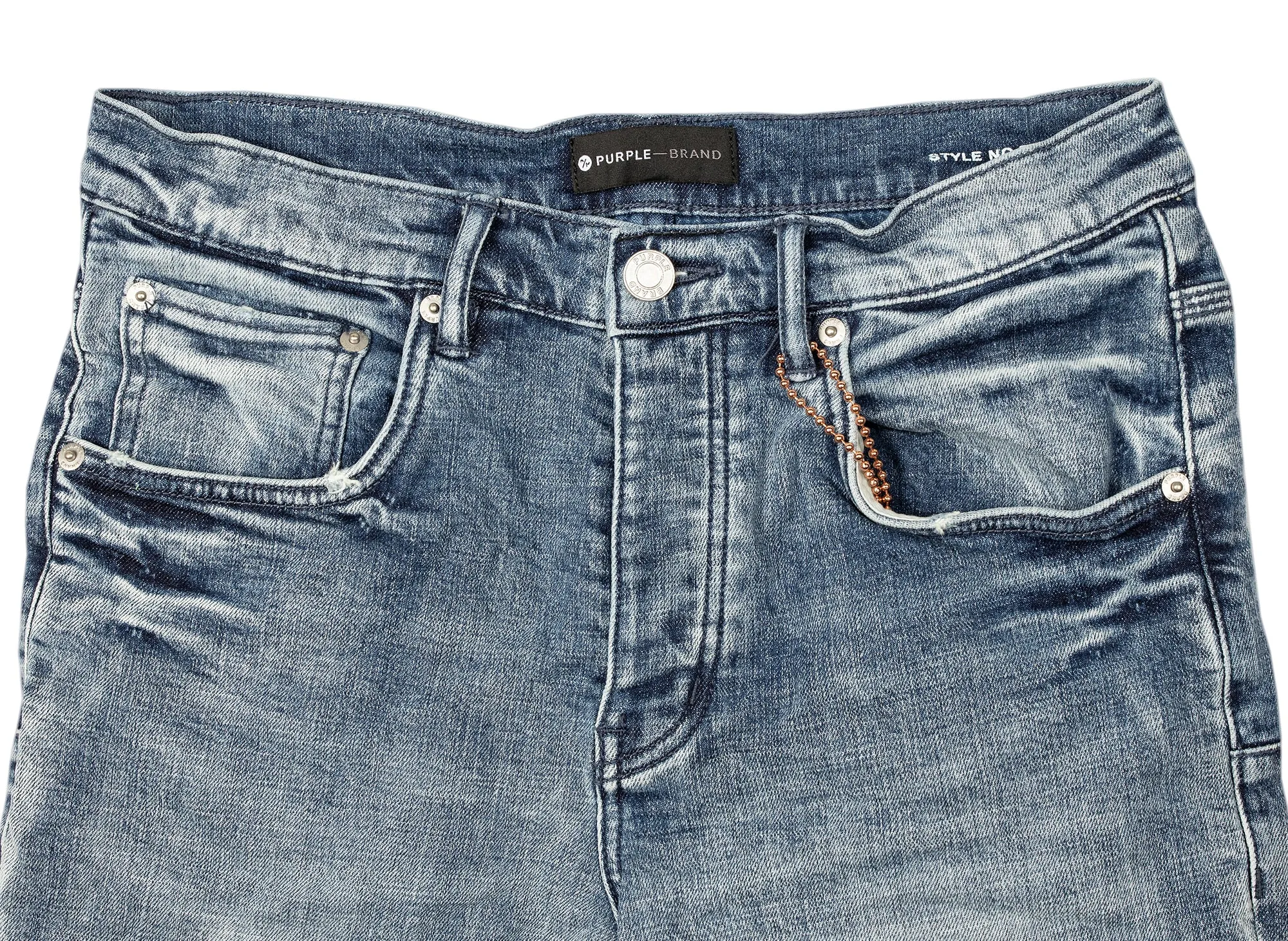 Purple Brand Faded Blue Distressed Jeans