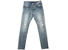 Purple Brand Faded Blue Distressed Jeans