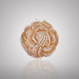 Radiant Multicolor Rose Swarovski Crystal Clutch | 0C920-XT