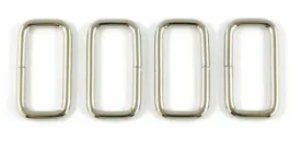 Rectangular Rings: 25mm (1") - Nickel - 4 pack EBREC-25-NL