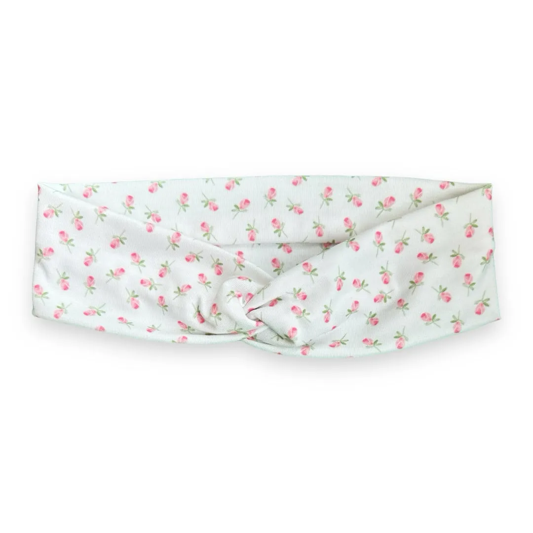 Rose Buds (Pink) Knotties Headband