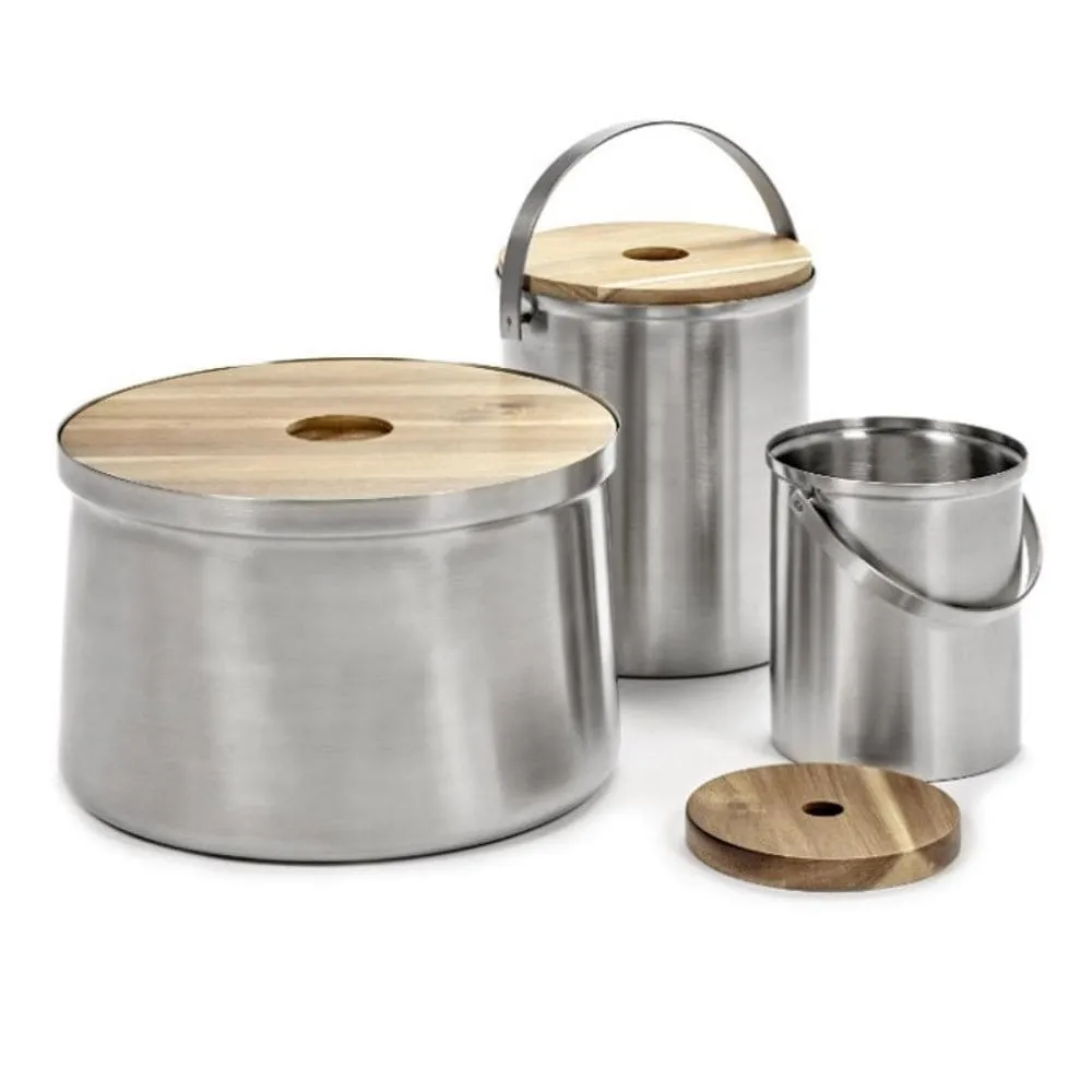 Serax Table Accessories ice bucket XL brushed steel