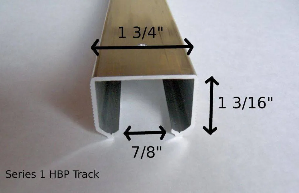 Series 1 HBP Bifold Track and Hardware Kits- 4- Wheel Roller