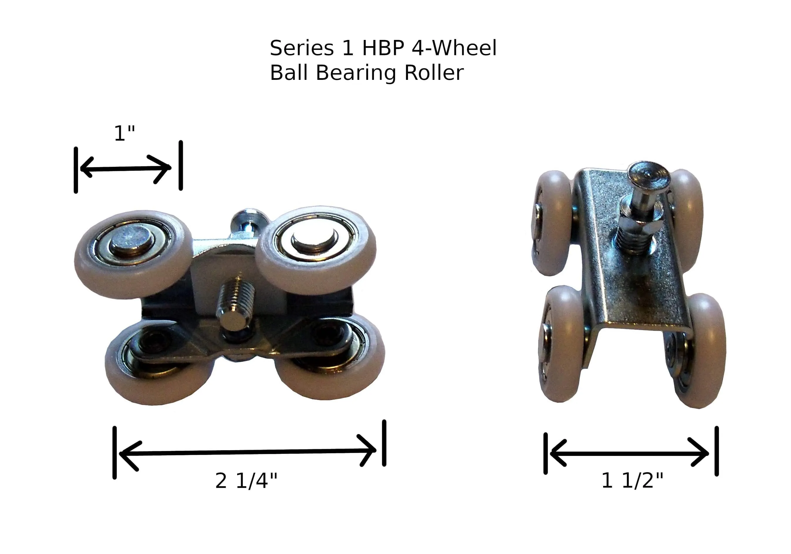 Series 1 HBP Bifold Track and Hardware Kits- 4- Wheel Roller