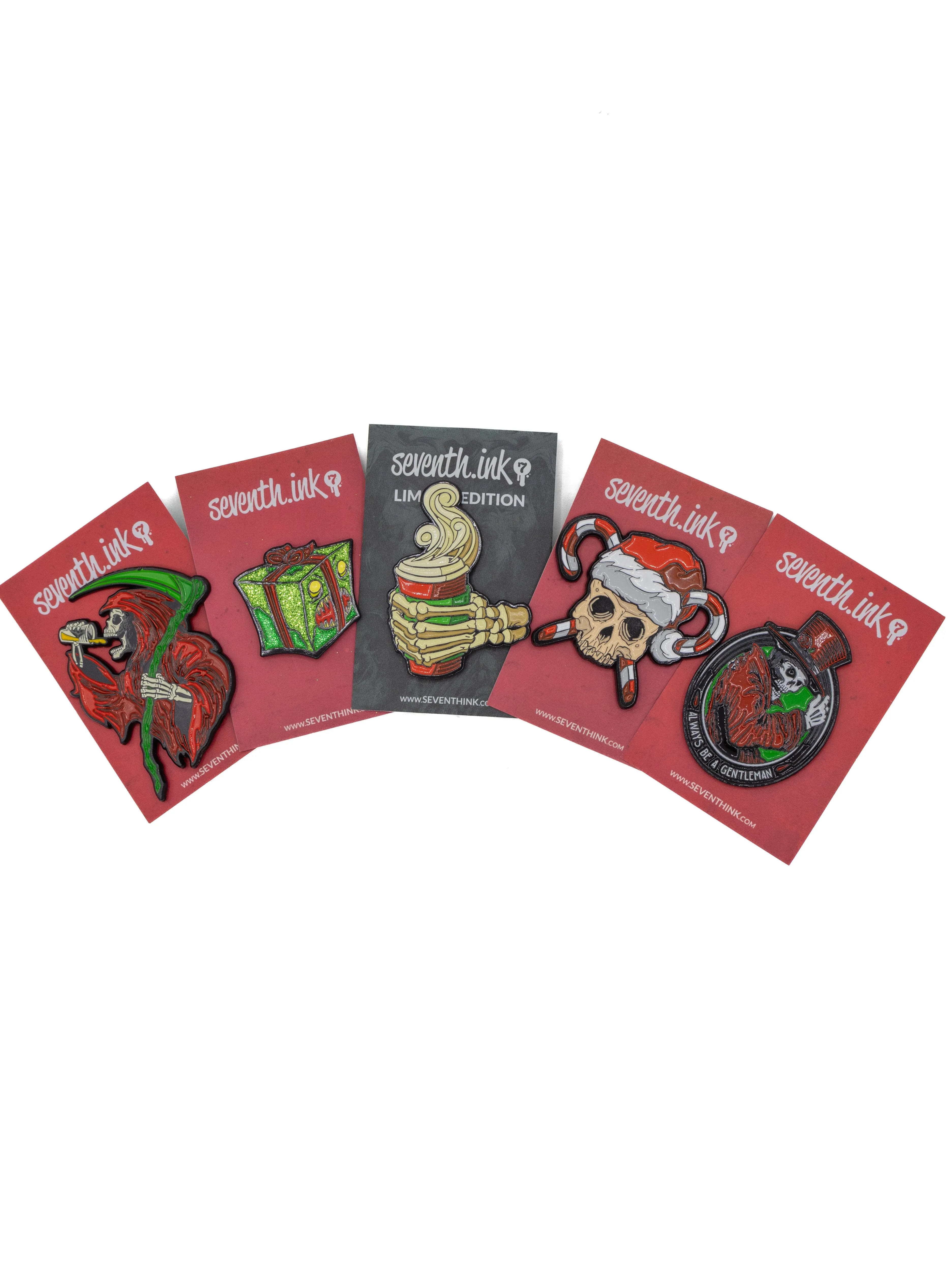 Seventh Ink Holiday Pins