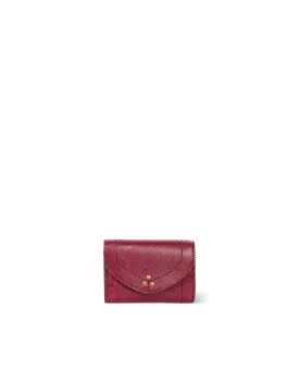 Small Helmut Wallet in Raisin
