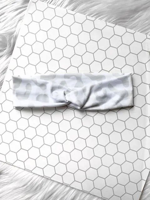 Snow Leopard Knotties Headband