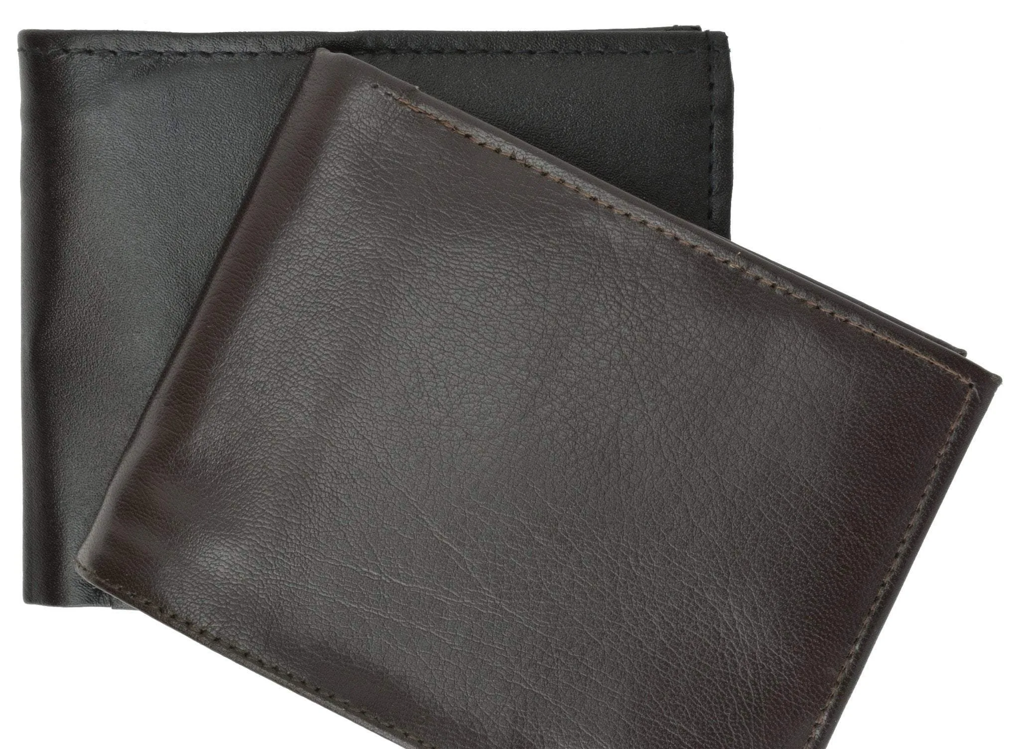 Soft Lambskin Leather Bifold Wallet W/Removable ID 533
