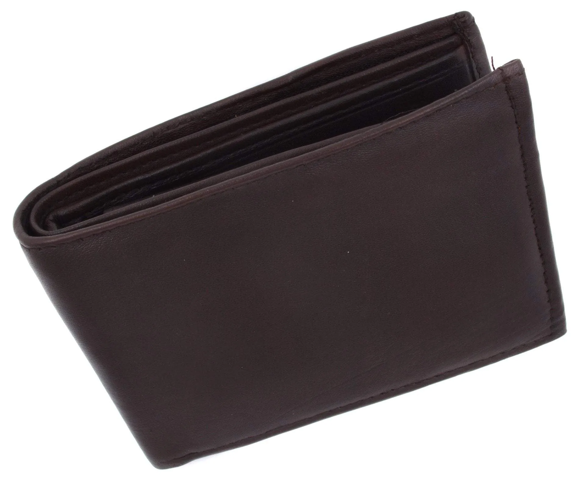 Soft Lambskin Leather Bifold Wallet W/Removable ID 533
