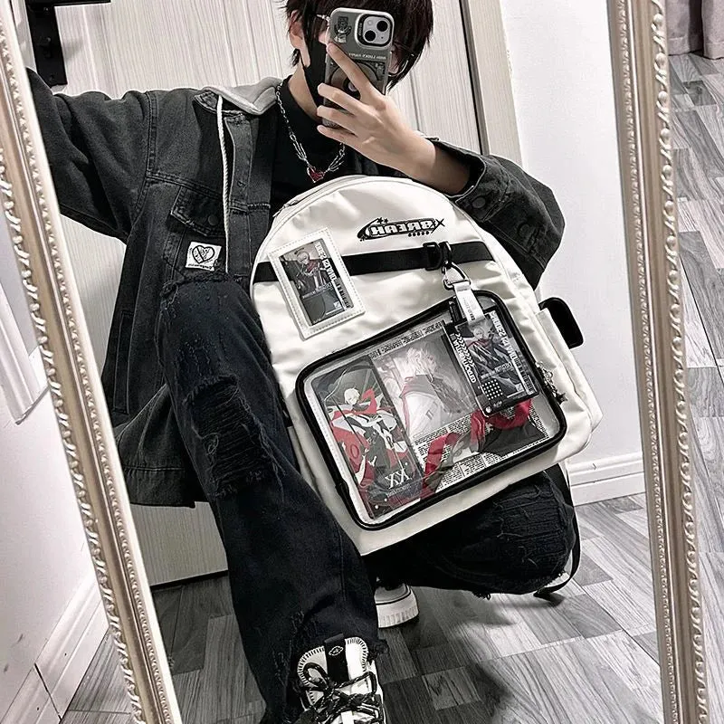 Sohiwoo Harajuku Women Ita Backpacks Large Capacity Students Mochila Femenina Fashion New Design Subculture Commute Bag Female