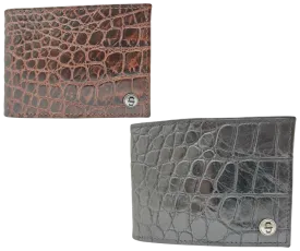 Stetson Croc Print Bi-Fold Wallet