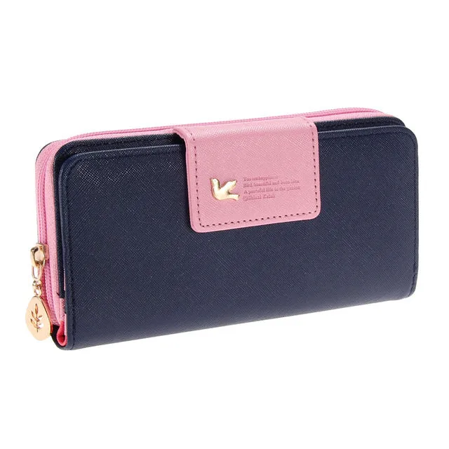 Trends Pumping Multi-card Position Female Long Zipper Purse