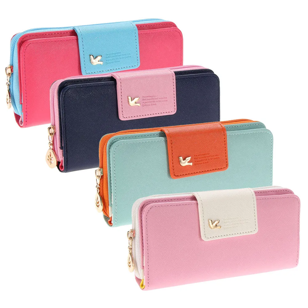 Trends Pumping Multi-card Position Female Long Zipper Purse