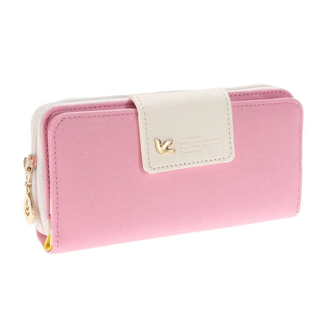Trends Pumping Multi-card Position Female Long Zipper Purse