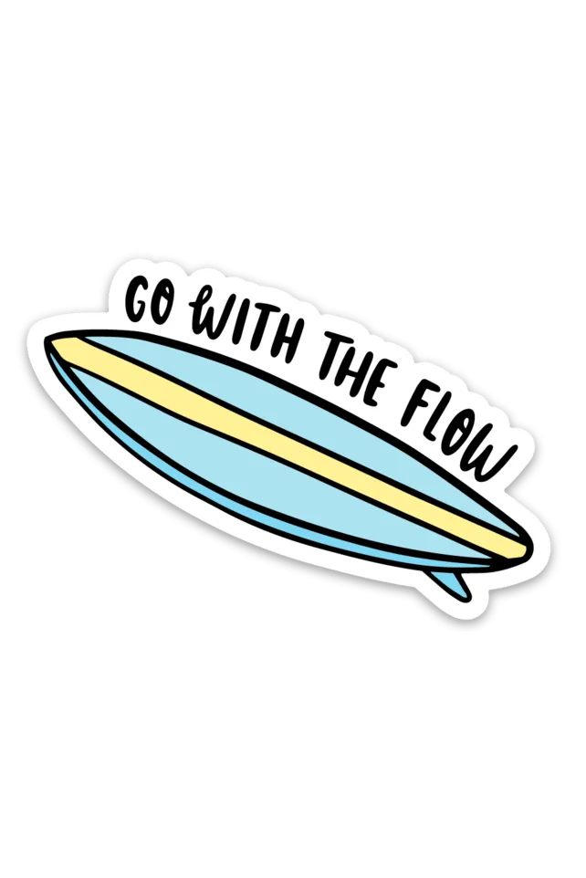 Trendy Sticker - Surfboard