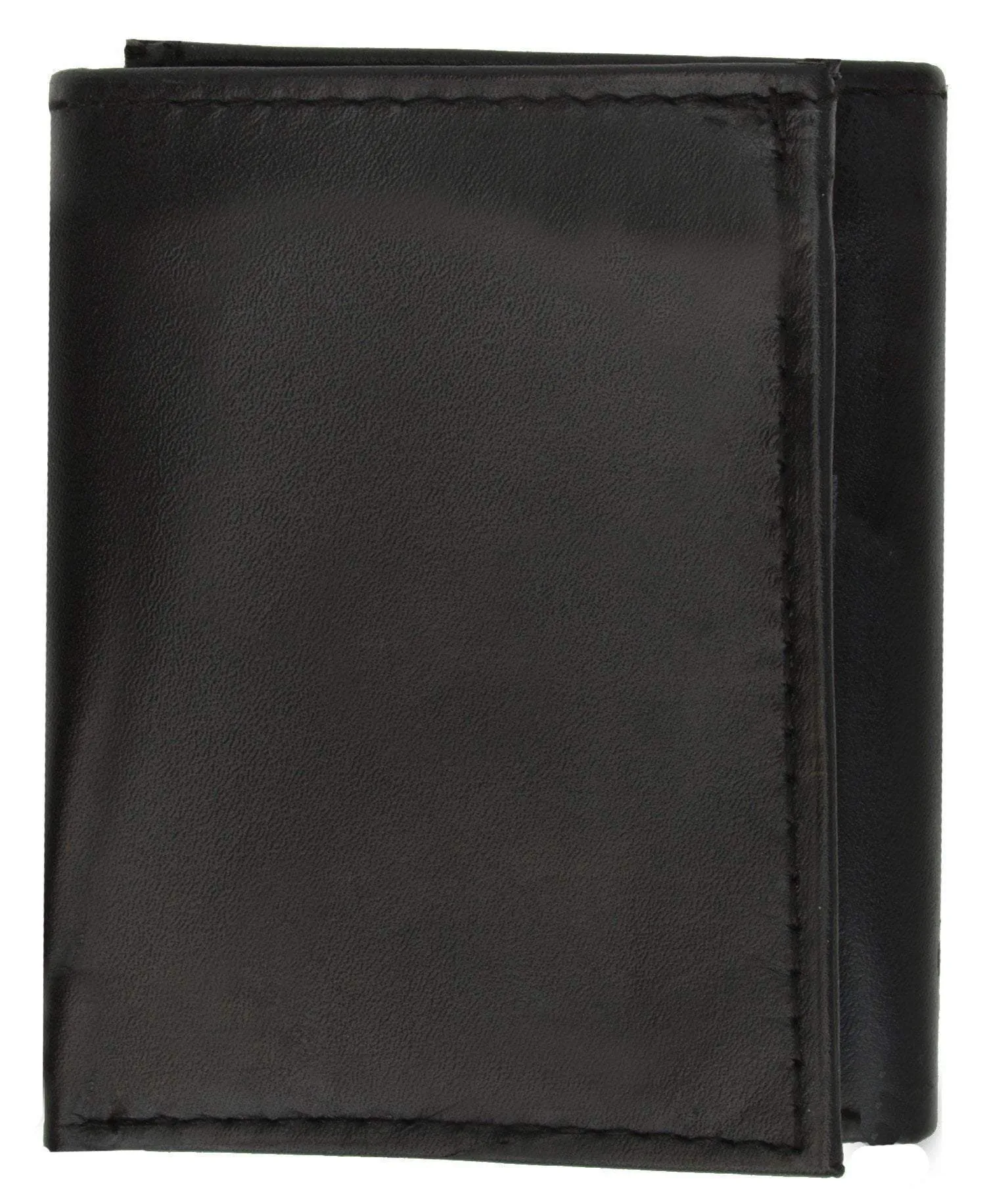Trifold Lamb Leather Wallet W/Removable ID attached W/Hook and Loop Closure 3255
