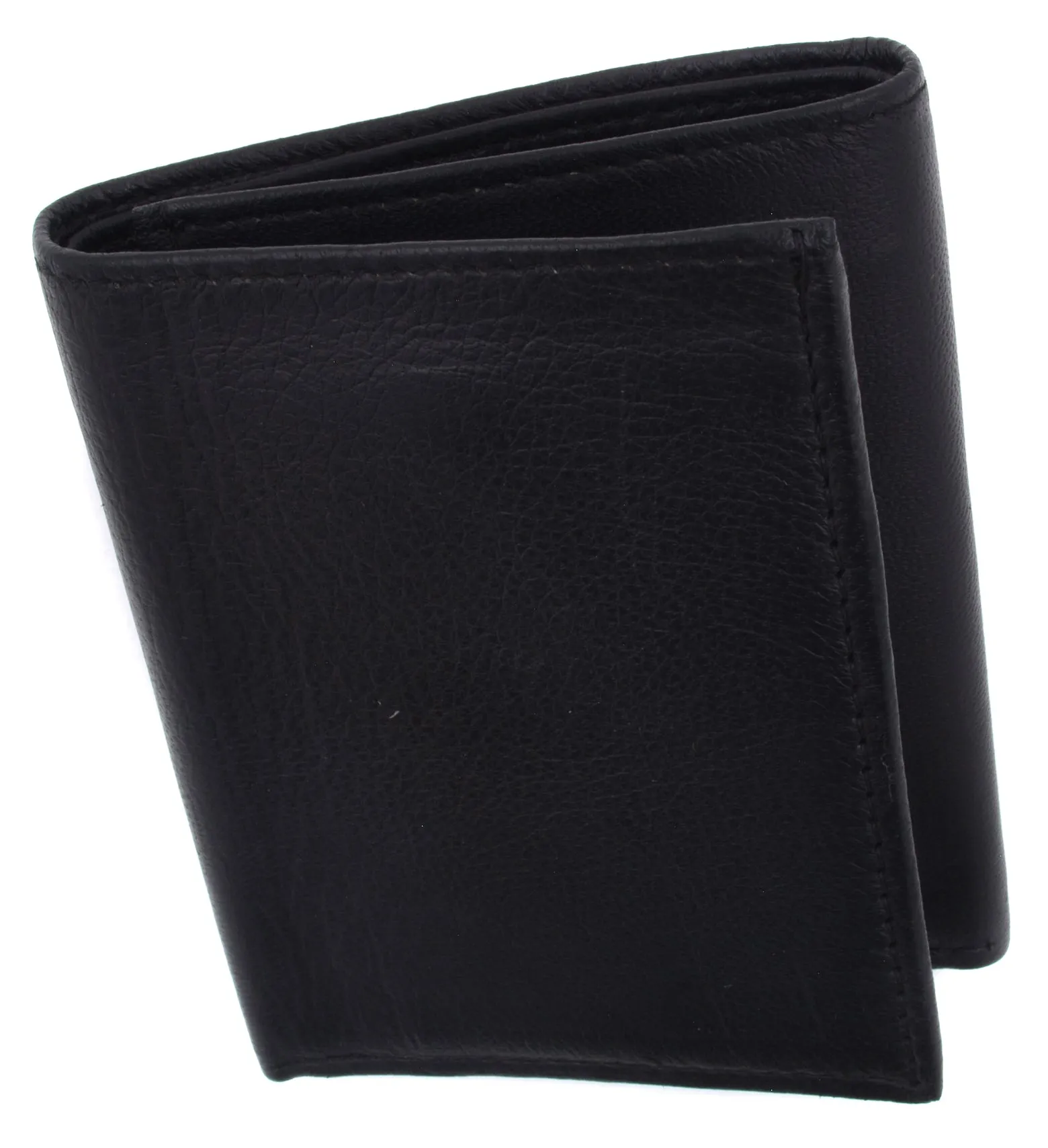 Trifold Lamb Leather Wallet W/Removable ID attached W/Hook and Loop Closure 3255