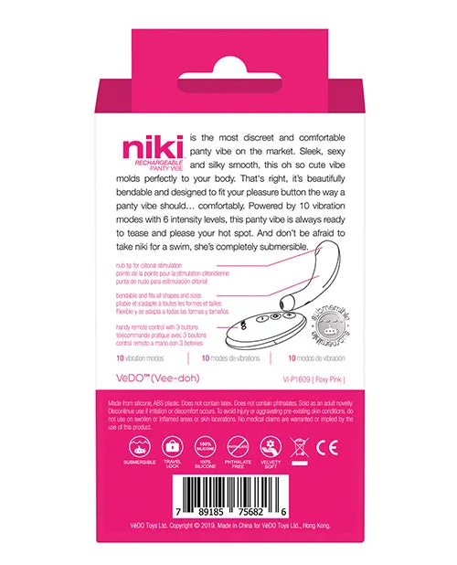 Vedo Niki Remote Control Panty Vibe