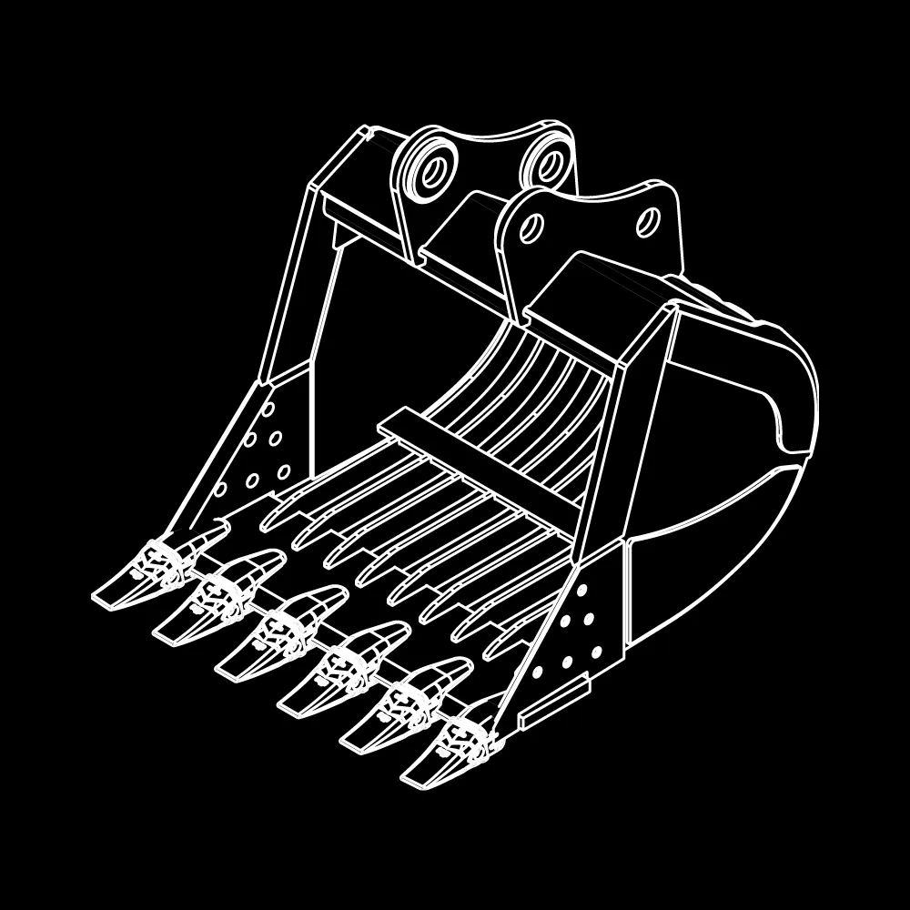 WAIN ROY Skeleton Buckets For 30MT Excavators (65,000 - 95,000 lbs.)