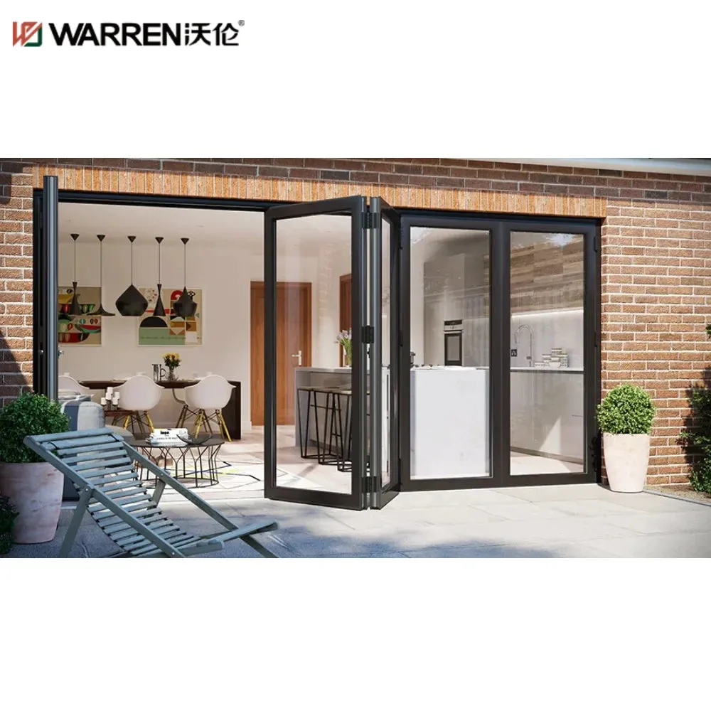 Warren 32 Bifold Door Used Bifold Doors Black Accordion Doors Folding Glass Aluminum Patio