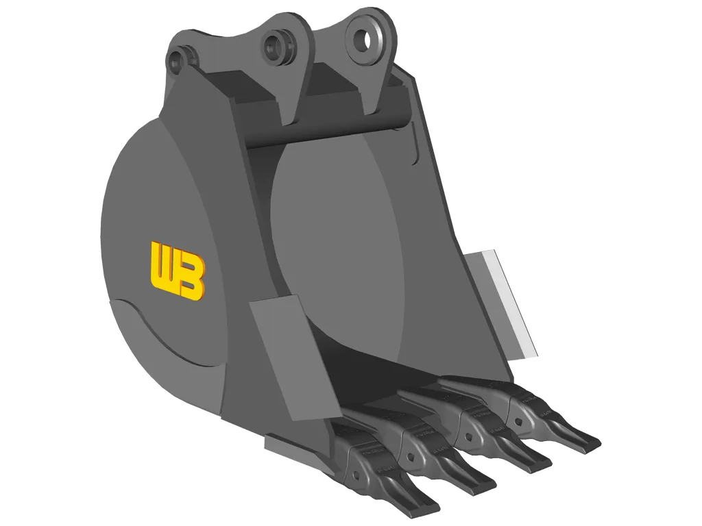 WERK-BRAU Coral Rock Bucket for 2,150 - 4,900 lbs. Excavators. (Mini 76)